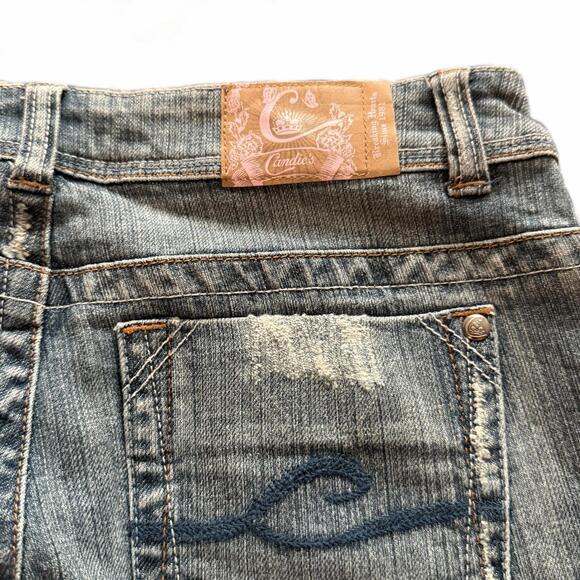 Y2K Candie’s Low Rise Bootcut Jeans Faded Wash Stretch Denim Size 7 - Picture 4 of 8